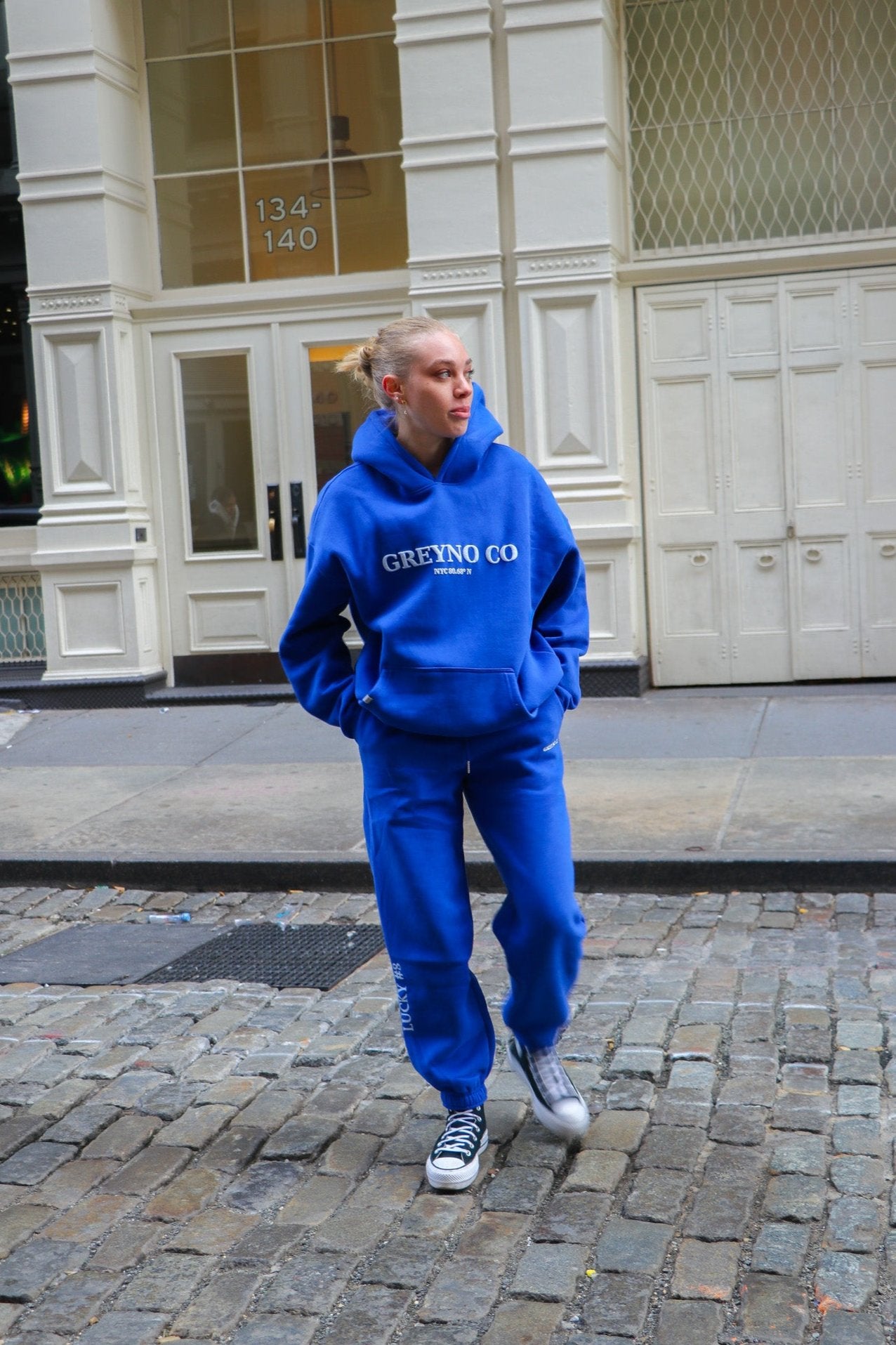 Small Logo Sweat Pants (sapphire blue) Small Logo Sweat Pants (sapphire blue)