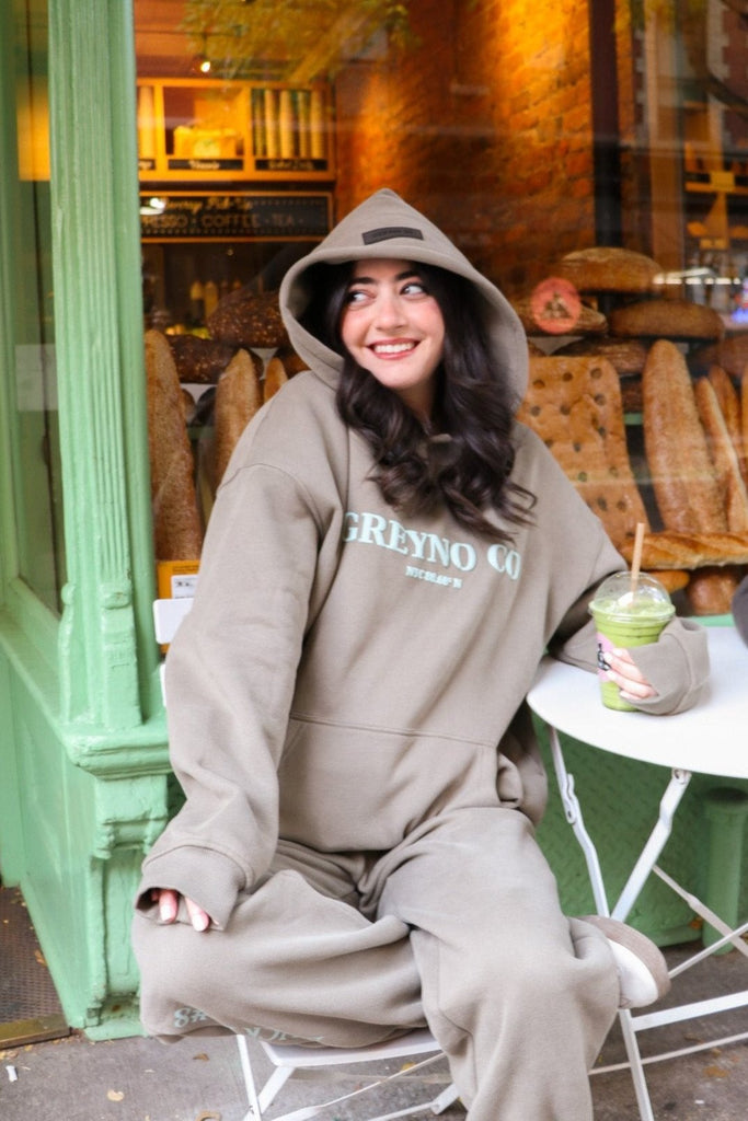 lucky 8 hoodie - Stone Green – GREYNO CO APPAREL