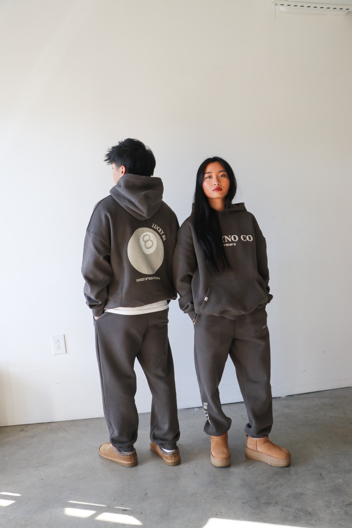 lucky 8 hoodie - Graphite – GREYNO CO APPAREL