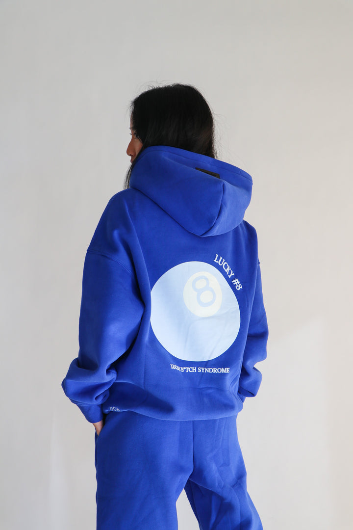 lucky 8 hoodie - Sapphire