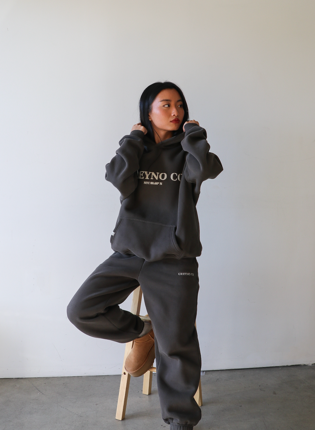 lucky 8 hoodie - Graphite