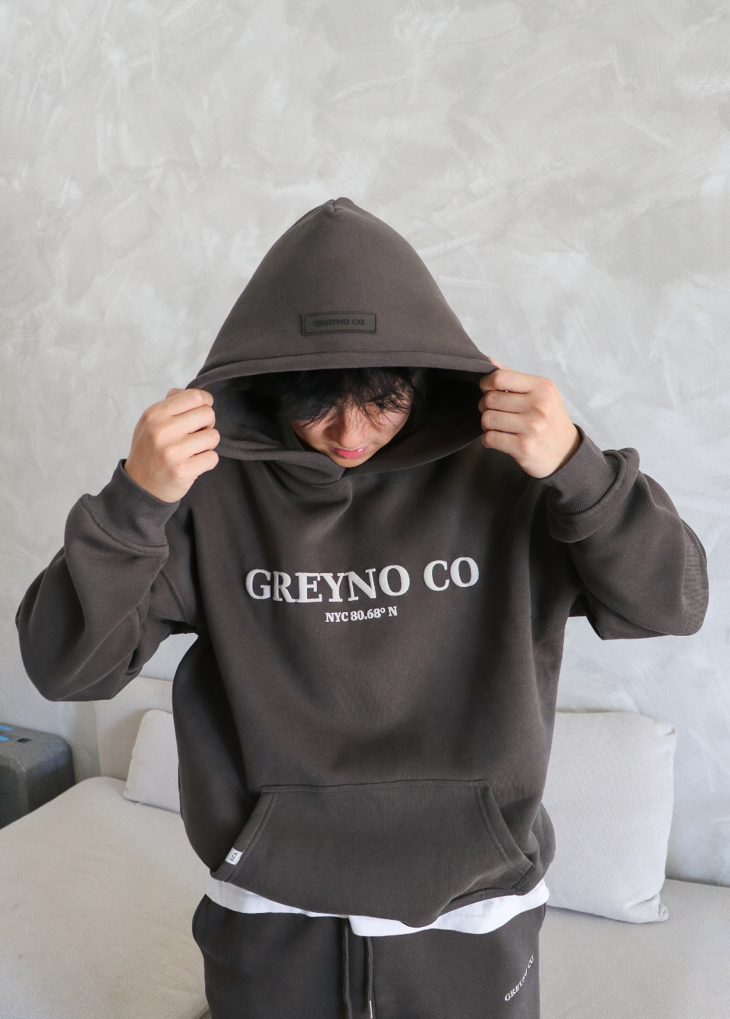 lucky 8 hoodie - Graphite – GREYNO CO APPAREL