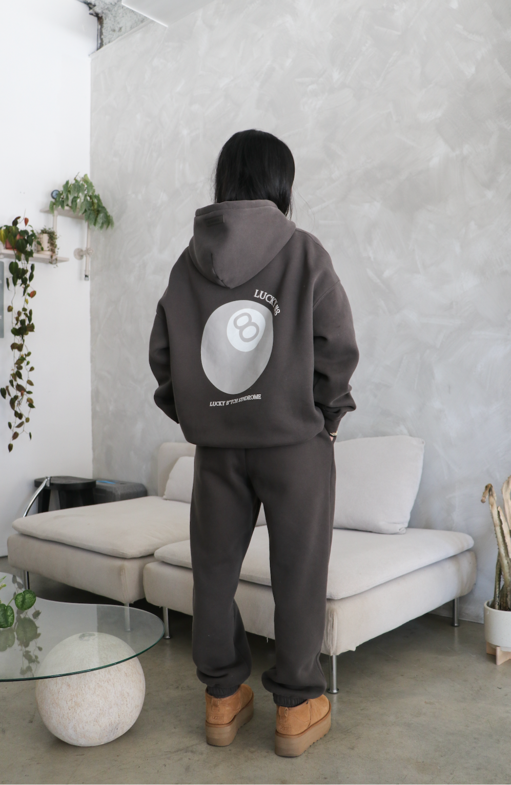 【oan】(Unisex) Lucky Pigment Hoodie PTX124C_THELUCKYONESEMBROIDERY